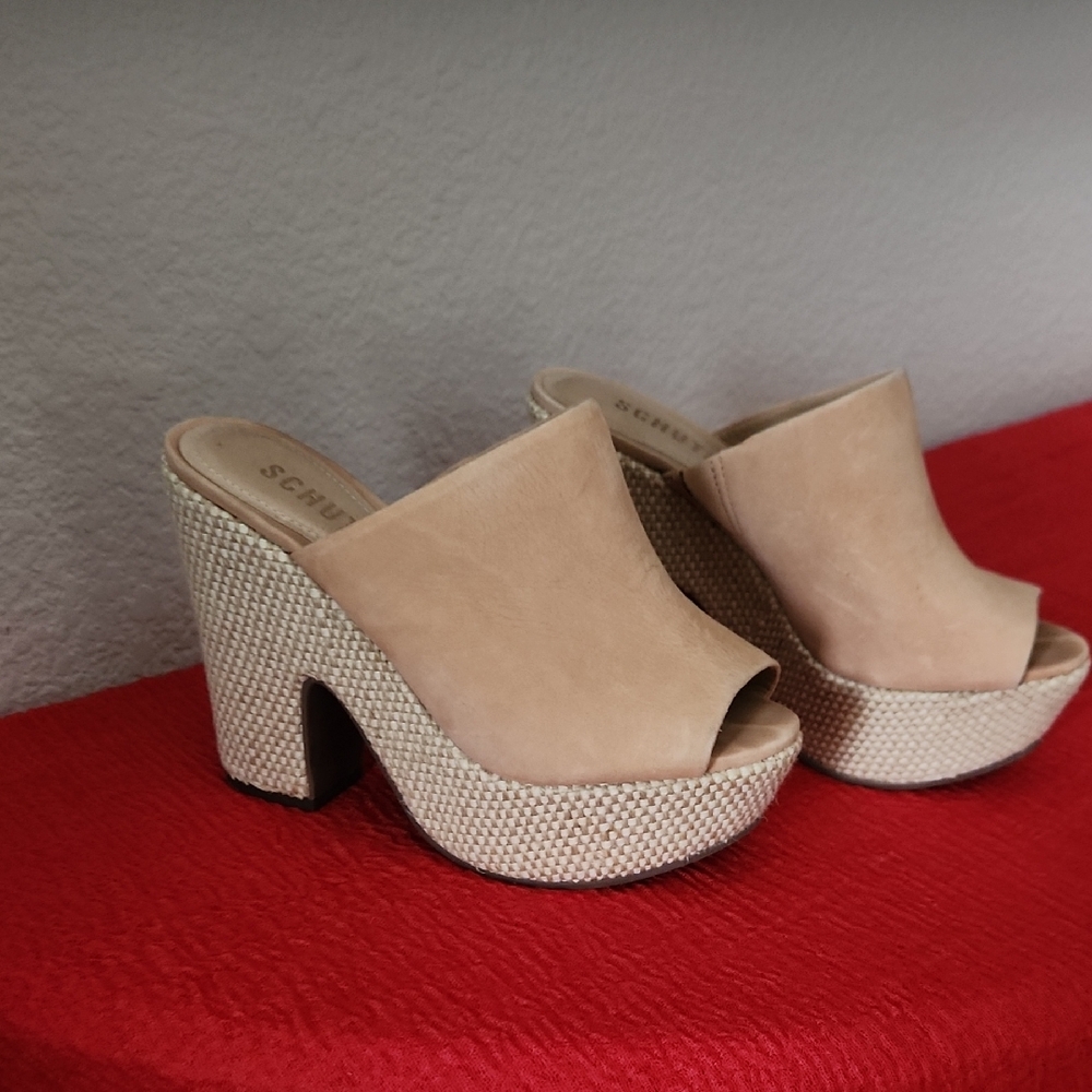 SCHUTZ Women's Beige Mules - Picture 3 of 6